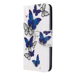 for Samsung Galaxy S20 FE Phone Case, Samsung S20 Fan Edition Case Flip Shockproof PU Leather Folio Wallet Cover with Card Holder Stand Silicone Bumper Protector Case for Girls, Butterfly