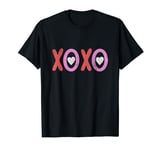 XOXO Hearts Love Valentine's Day For Couples Friends Grunge T-Shirt