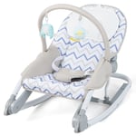 2-In-1 Baby Rocker Portable Infant Bouncer Toddler Folding Rocking Chair