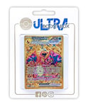 Dracaufeu ex 228/197 Teracristal Secrète Gold - Ultraboost X Écarlate et Violet 03 Flammes Obsidiennes - Coffret de 10 cartes Pokémon Françaises