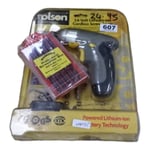 rolston Cordless Electric Screwdriver  3.6V Li-ion rechargeable + bit set