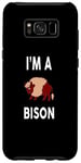 Coque pour Galaxy S8+ BISON T-shirt humoristique avec inscription « I'm A BISON »