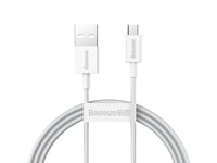 Baseus Camys-02, Vit, Usb A, Micro-Usb B, 1 M, Hanstik