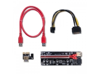 QOLTEC 55508 Riser PCI-E 1x - 16x USB 3.0 ver. 009S Plus SATA / PCI-E 6 pin