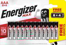Energizer Batteri 12-pack AAA Max