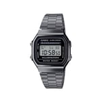 Wristwatch CASIO A168WGG-1A Stainless Steel Black Unisex Digital