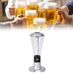 (Painted Silver)Beer Tower Dispenser 3L Wine Tower Dispenser Thickened