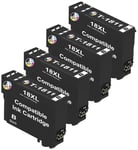 4 x Black Compatible Ink Cartridges for Epson XP-225 XP-322 XP-415 XP-422 XP-425
