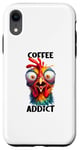 Coque pour iPhone XR Mug Coffee Addict Espresso Lustiges Huhn Motiv Fun