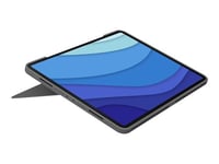 Logitech Combo Touch - Clavier et étui - avec trackpad - rétroéclairé - Apple Smart connector - Pan Nordic - gris - pour Apple 10.9-inch iPad Air (4ème génération, 5ème génération)