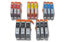 vhbw 15x Druckerpatronen Tintenpatronen Set mit Chip f?r HP Hewlett Packard Photosmart B010A, B109, B109a, B109d, B109f, B109n wie HP364XL.