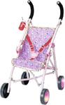 Baby Born Happy Birthday Deluxe Buggy - Star  Space Theme - Easy for Small Hand