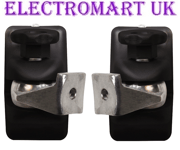 1 PAIR SPEAKER LOUDSPEAKER WALL BRACKETS BLACK