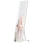 Full Length Mirror with LED Light Wall Mounted Hanging Mirror White