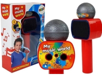 Lean Sport Barn Mikrofon Trådlös Karaoke Bluetooth Högtalare Röd