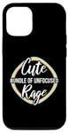 Coque pour iPhone 14 Ensemble amusant et mignon de Rage Rainbow Kawaii Goth