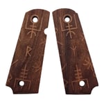 Pistolgrepp 1911 - Walnut, Runes