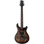 PRS SE Exotic Custom 24-08 Poplar Burl Charcoal Cherry Midnight Burst