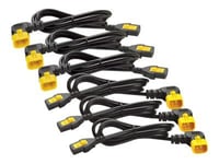 APC - Câble d'alimentation - power IEC 60320 C13 pour IEC 60320 C14 - 10 A - 61 cm - connecteur à 90° - noir - Mondial - pour P/N: SCL500RMI1UC, SCL500RMI1UNC, SMTL750RMI2UC, SRT1500RMXLI...