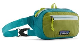 Sac banane patagonia ultralight black hole mini bleu vert