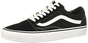 Vans Mixte Ua Old Skool Sneaker Basse, Black White, 34.5 EU