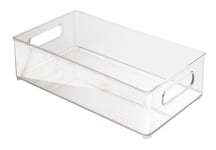 iDesign iDesign Fridge/Freeze Binz Boite Rangement Frigo, Box de Rangement Empilable en Plastique, Transparent