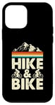 Coque pour iPhone 12 mini Randonnée et vélo drôle randonneur
