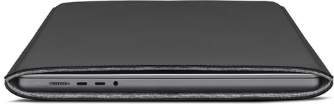 Woolnut Coated Sleeve -suojatasku 16" MacBook Pro, musta