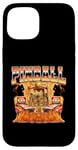 Pinball Arcade Game Flames Style années 90 Bootleg Coque pour iPhone 15