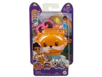 Set Med Polly Pocket-Docka Och Tvättbjörnsfigur