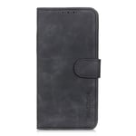 Sony Xperia L4 KHAZNEH Retro Leather Wallet Case - Svart