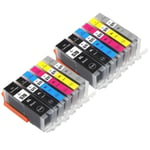 12 Ink Cartridge (Set) for Canon PIXMA MG7750 MG7751 MG7753 TS8050 TS8052 TS9050