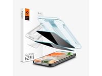Spigen Glas.Tr Ez Fit, Google, Pixel 9/Pixel 9 Pro, Svart, 2 Styck