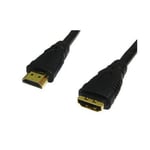 GC114 HDMI v1.3 Male to Female Extension Cable Lead 3 Metres