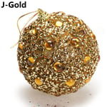 1pc Christmas Ball Hanging Pendants Drop Ornament Gold J