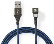 Nedis Gaming USB-A til USB-C-kabel - 2 meter