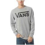 Vans Men's Classic Crew Ii Sweater - Cement Heather / Black
