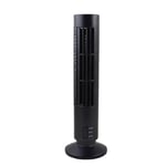 Tower Fan Mini Portable USB Cooling Air Conditioning Purifier Tower Fan (Black)