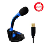 KLIM¿¢ Voice Microphone àPied USB pour Ordinateur - Micro de Bureau Professionnel - Microphone de Gamer PC PS4 - Nouveau 2019 - B