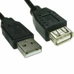 1.8m USB Extension Cable Extender Lead High Speed 2.0 A Male to Female 2m