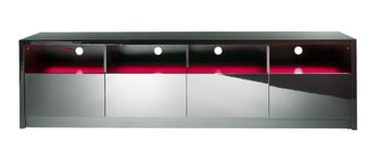TV Stand Cabinet 200cm Black Modern With Lights Sound Bar for 65"- 90" TV's