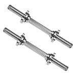 Dcolor 2Pcs 14 Inch Standard Threaded Dumbbell Handles Adjustable Dumbbell Bar Handles Fit 1 Inch Standard Weight Plate