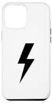 Coque pour iPhone 14 Pro Max Lightning Bolt Noir pour homme Idée cadeau Thunder Strike
