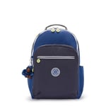 Kipling Seoul, Large Backpack, 20.5 x 35 x 44 cm, Fantasy Blue Bl (Blue)