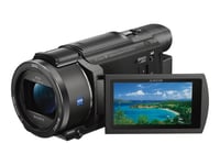 Sony Handycam FDR-AX53 - Caméscope - 4K / 30 pi/s - 16.6 MP - 20x zoom optique - Carl Zeiss - carte Flash - Wireless LAN, NFC - noir