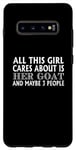 Coque pour Galaxy S10+ Goat Lover Funny - Cette fille tient à sa chèvre