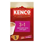 Kenco 3 in 1 Smooth White Instant Coffee with Sugar Sachets 5x20g (Pack of 7)