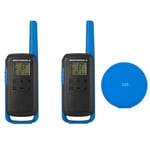 Motorola TALKABOUT T62 BLUE portable PMR radio kit set with 2 pcs + Gift Sticky Pad Blue