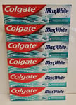 Colgate Max White Toothpaste  With Whitening Crystals 100ml x 6 or 12 tubes mint