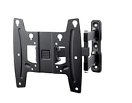 One For All Full Motion TV Bracket – Swivel (180°) Tilt (15°) Wall Mount – Screen size 19-42 Inch - For All types of TVs – Max Weight 30kgs – VESA 75x75 to 200x200 - Free Toolbox app - WM4251, Black